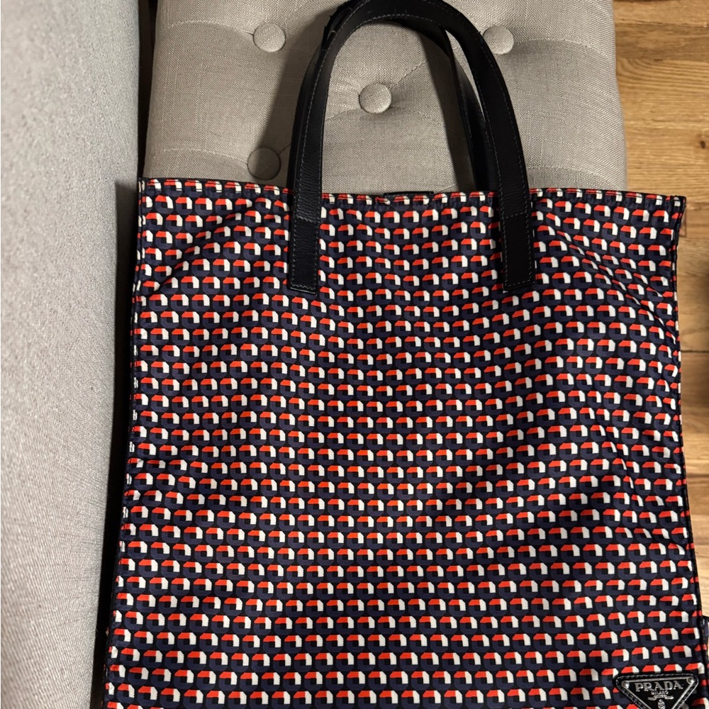 Prada Multicolor Geometric Tote